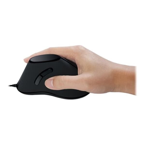 LogiLink Ergonomic Vertikal vertikal mus - 5 knappar - USB - Svart
