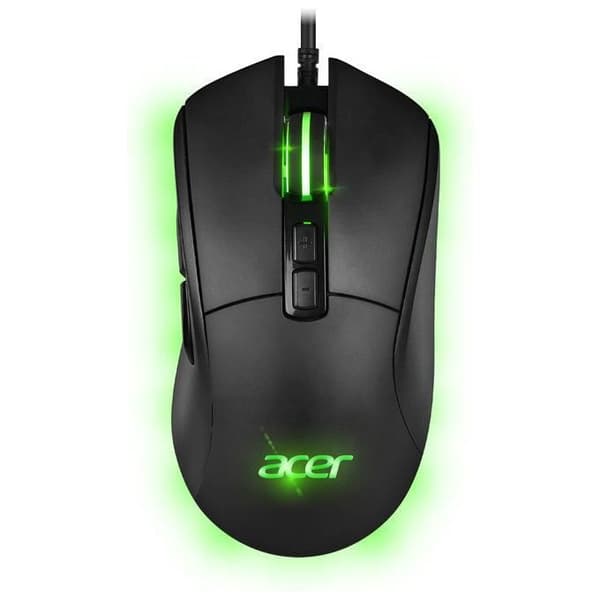 Acer, STARLIGHT-GM1000 spelmus Material: Gummi, 10 multicolor LED-effekter, 7 knappar, 10000 dpi, 100 IPS, 1,7 m kabel r