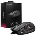 Miniatyrbild 3 av 4: EVGA X15 MMO HÖGERHANDAD MUS USB TYPE-A OPTICAL 16000 DPI (904-W1-15BK