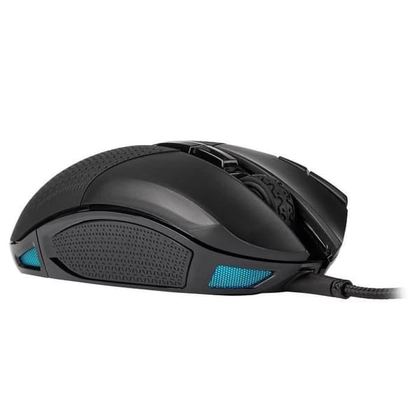 CORSAIR Spelmus Fleraändamål FPS/MOBA NIGHTSWORD RGB Justerbar - RGB LED-bakgrundsbelysning - 18 000 DPI - Svart (CH-9306011-EU)