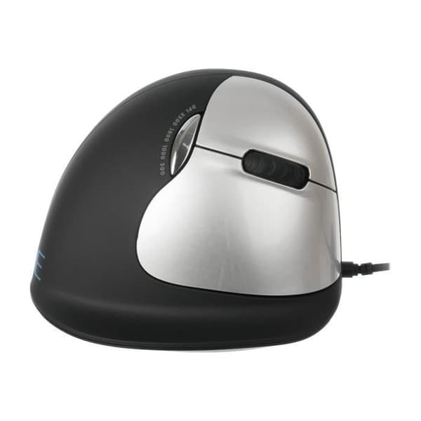 R-GO TOOLS R-Go Tools Mus - USB - 4 knapp(ar) - Silver, Svart - Kabel - 2500 dpi - Hjul med broms
