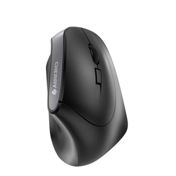 Ergonomisk trådlös mus - CHERRY MW 4500 - För att avlasta handleden med 45° lutning - Svart