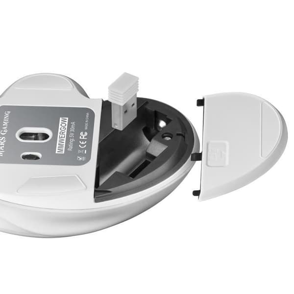 Trådlös spelmus - Mars Gaming - MMWERGOW - Ergonomisk - 3200 DPI - Kompatibel med PS4/PS5/XBOX/PC/Mac