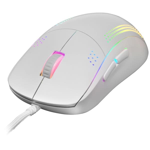 Mars Gaming MMPRO Vit - Ultralätt Ambidextrous Mus - RGB Chroma - 32K DPI Optisk