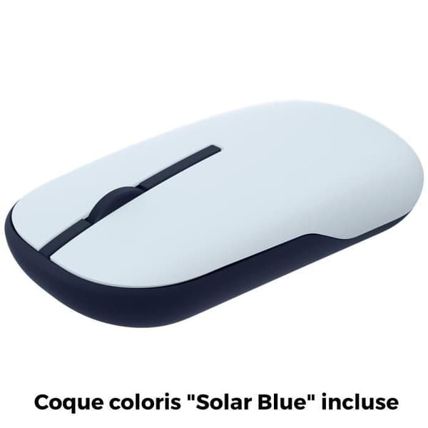 Trådlös mus - ASUS trådlös mus MD100 - Ambidextrous - Färg Quiet Blue + Solar Blue