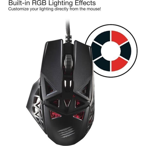 Madcatz M.O.J.O. M1 Ultra Light Gaming Mouse 70g - PMW3360 Sensor 12000 DPI &amp; Frequency 1000Hz - DAKOTA Switch 2ms