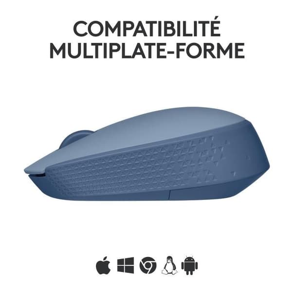 Mus - Trådlös - Logitech - M171 - Ambidextrous - Blågrå