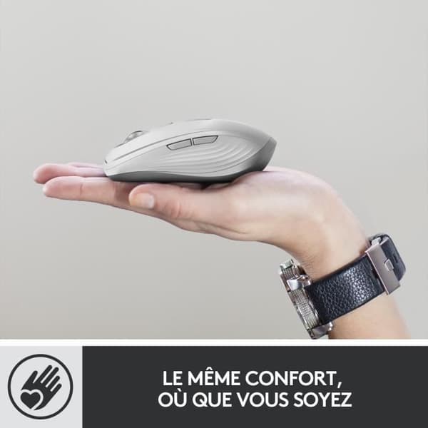 Ergonomisk mus - Trådlös - Logitech - MX Anywhere 3 - Rosa