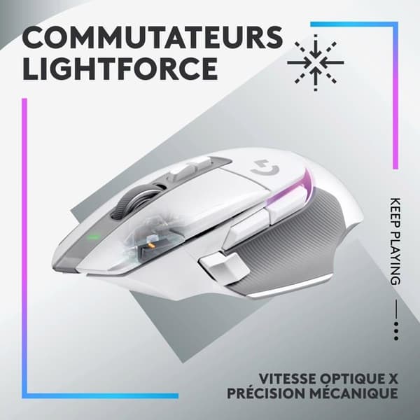Logitech G502 X PLUS trådlös optisk mus