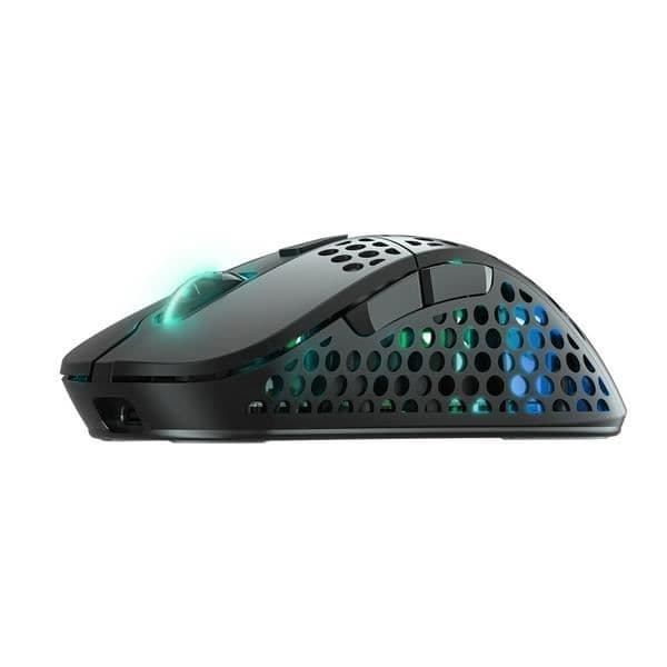 Gamingmus - Xtrfy - M4 Wireless - 19000 dpi - Utbytbart skal - Justerbar vikt