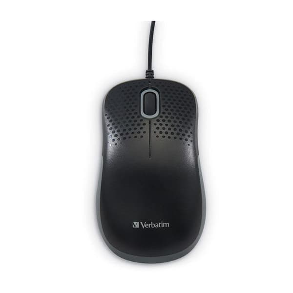 USB-mus - VERBATIM - Tyst 49024 - Optisk - 1000 dpi - Trådbunden
