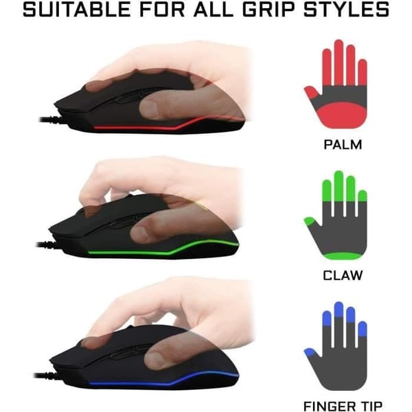Trådlös Spelmus - The G-Lab - KULT HELIUM - RGB - 6400 DPI - 6 Knappar - Svart