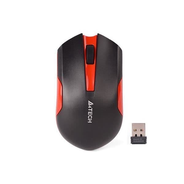 Datormus - A4TECH - G3-200N - Trådlös - Optisk - 1000 DPI