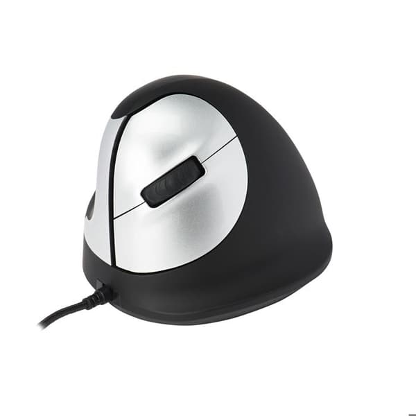 Ergonomisk mus - R-Go - HE Mus - Vertikal - Vänster - 5 knappar - USB Trådad