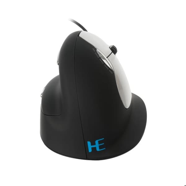 Vertikal Ergonomisk Mus - HE - HEMOUSE STOR (TRÅDBUNDEN) - Trådad - Svart - För högerhänta