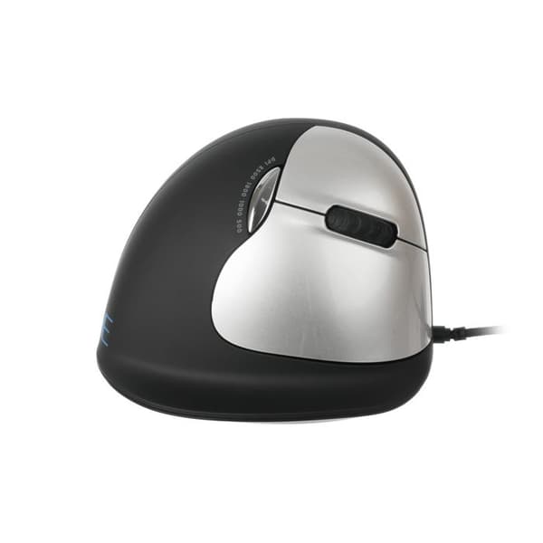 Vertikal Ergonomisk Mus - HE - HEMOUSE STOR (TRÅDBUNDEN) - Trådad - Svart - För högerhänta