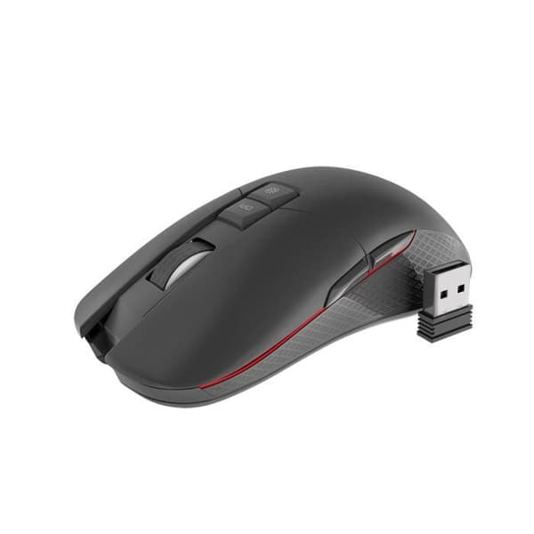 ZIRCON 330 TRÅDLÖS SPELMUS 3600DPI SVART GENESIS Svart, Röd