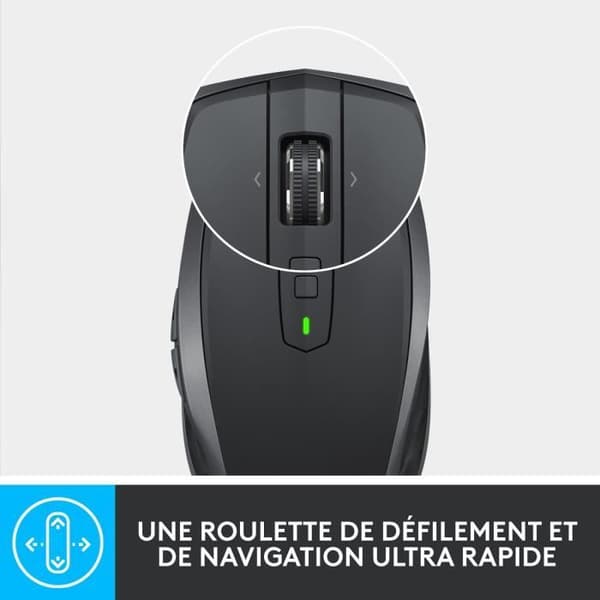Trådlös mus - LOGITECH - MX Anywhere 2S - Svart