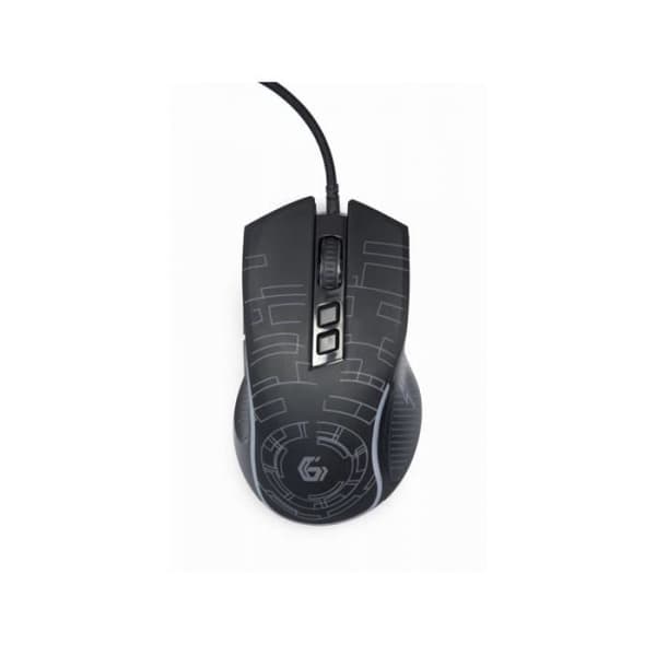 Gembird USB-LED-Gaming-Maus 7-Tasten 3600 DPI schwarz MUSG-RGB-01 Svart