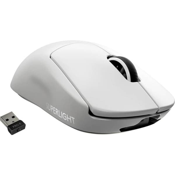 Souris Gaming - LOGITECH - Pro X Superlight - 25400 DPI - Trådlös RF - Vit