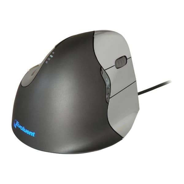 Vertikal Mus - Bakker Elkhuizen - Evoluent Vertikal Mus 4 - 6 Knappar - Trådad - USB