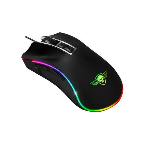SPIRIT OF GAMER - PRO-M6 Gaming Mouse - RGB LED - Anpassningsbar - Upp till 6400 DPI - 2 konfigurerbara profiler - RAPID FIRE