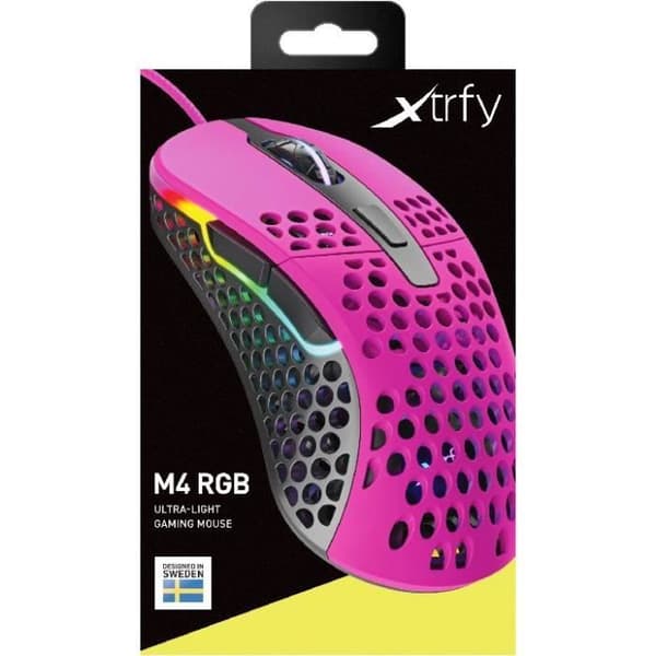 XTRFY M4 lätta spelmus - rosa