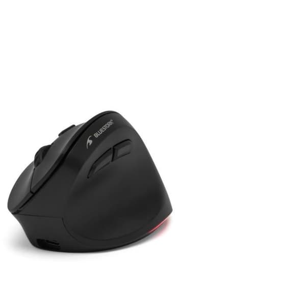 Trådlös Ergonomisk Mus - BLUESTORK - ERGO LUMI - PC/MAC - Svart
