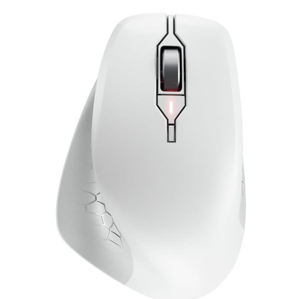 Ergonomisk Mus - CHERRY - STREAM MOUSE COMFORT - Trådlös 2.4 GHz - 6 Tysta Knappar - Vit