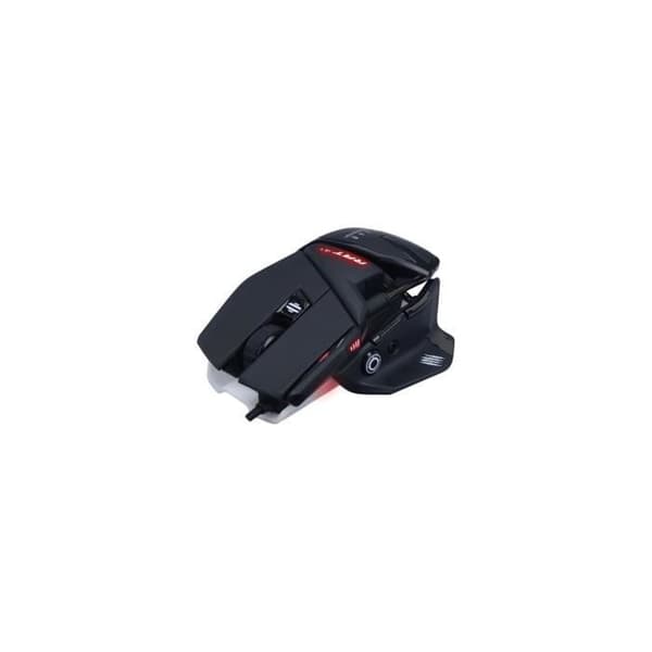 Madcatz RAT 4+ Svart - Anpassningsbar trådad spelmus - 9 knappar - LED - 7200 DPI - Pixart PMW3330
