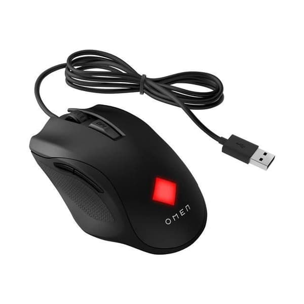 HP Vector Essential - Mus - För högerhänta - 6 knappar - Kabelansluten - USB 2.0 - Svart