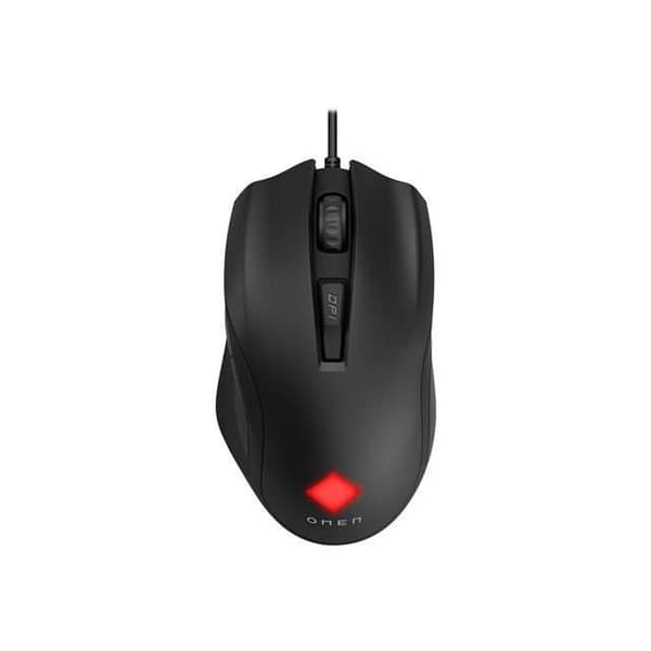 HP Vector Essential - Mus - För högerhänta - 6 knappar - Kabelansluten - USB 2.0 - Svart