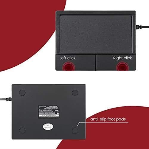 Pekskärm med sladd PERIXX PERIPAD-504 - Svart - Mångrörelse pekskärm - USB