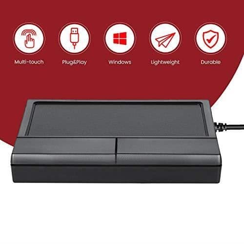 Pekskärm med sladd PERIXX PERIPAD-504 - Svart - Mångrörelse pekskärm - USB