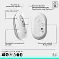 Miniatyrbild 6 av 6: Mus - Trådlös - Logitech - Pop Mouse - Off-white
