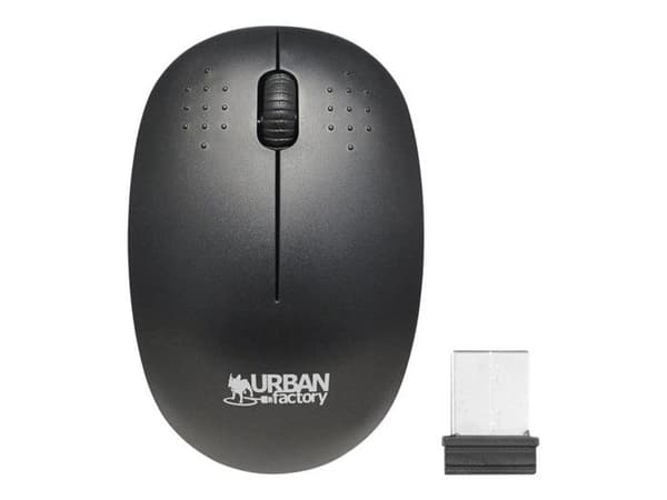 Trådlös mus - URBAN FACTORY - WMB01UF - Ambidextrous - 1000 DPI - Svart