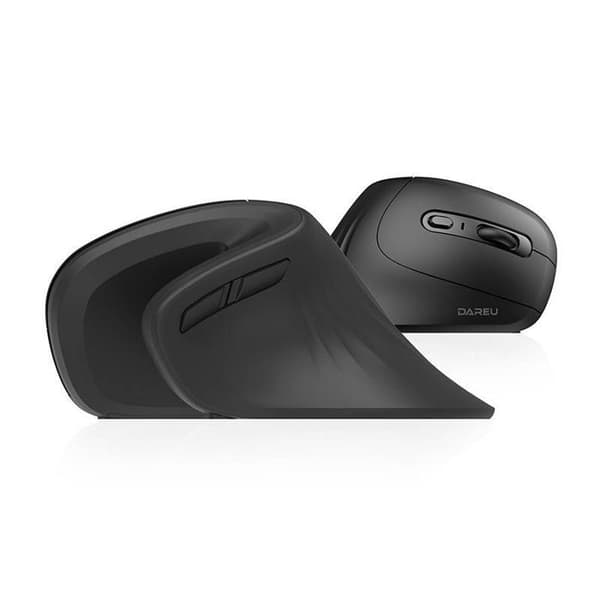 Dareu Mouse - TM209B08502R - Trådlös vertikal mus LM109 Magic Hand Bluetooth + 2.4G (svart)