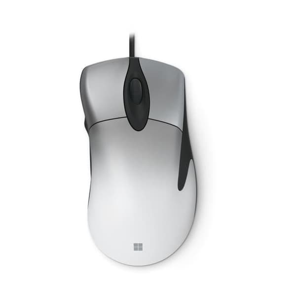 MICROSOFT Pro IntelliMouse - Optisk mus - 5 knappar - USB-kabel - Vit skugga