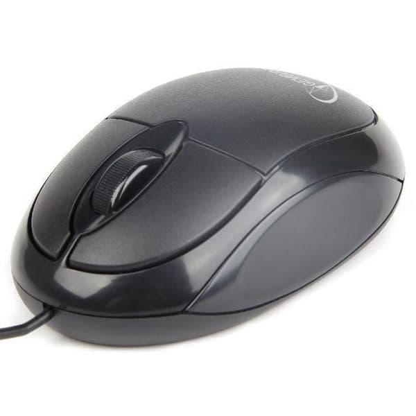 Gembird MUS-U-01 Optisk USB-mus 1000 DPI Ambidextrous Svart - Mus (Ambidextrous, Optisk, USB, 1000 DPI, 54 g, Svart) Svart