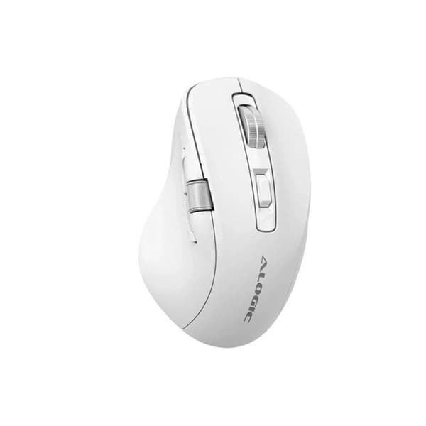Trådlös Gaming Mus Modell Apex Ergonomisk 7 Programmerbara Knappar A-Logic Vit