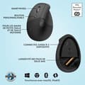 Miniatyrbillede 6 af 6: Ergonomisk mus - Trådløs - Logitech - Lift - Venstrehåndet - Grafit