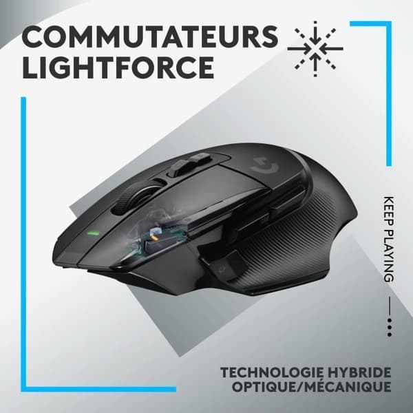 Gamingmus - Trådløs - Logitech G - G502 X Lightspeed - Sort
