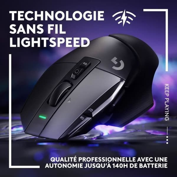 Gamingmus - Trådløs - Logitech G - G502 X Lightspeed - Sort