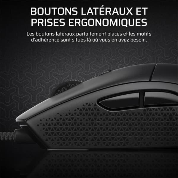 Kablet Gamingmus - CORSAIR - M55 Kablet - 16.000 DPI - Ergonomisk - RGB Baggrundsbelysning