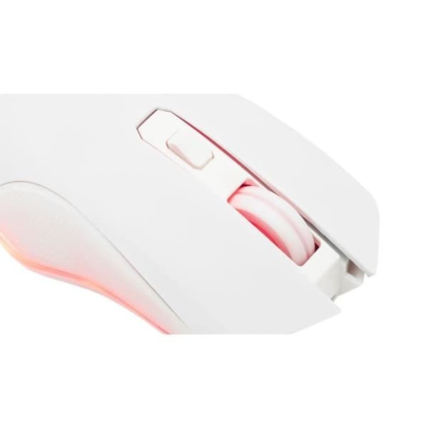 Trådløs gamingmus - THE G-LAB - KULT HELIUM - RGB - 6400 DPI - 6 knapper - Hvid