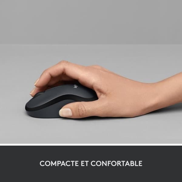 Mus - Trådløs - Logitech - M220 Silent - Lydløs - Sort