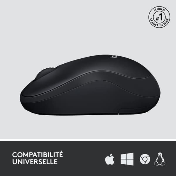 Mus - Trådløs - Logitech - M220 Silent - Lydløs - Sort