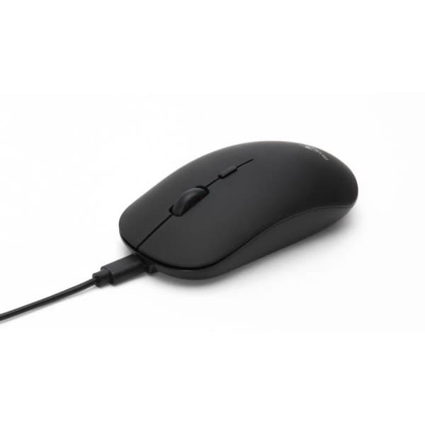 Trådlös mus - BLUESTORK - OFFICE 100 - 2.4G + Bluetooth - Uppladdningsbar - PC/MAC - Svart