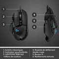 Miniatyrbillede 6 af 6: Logitech G502 HERO Souris Gaming