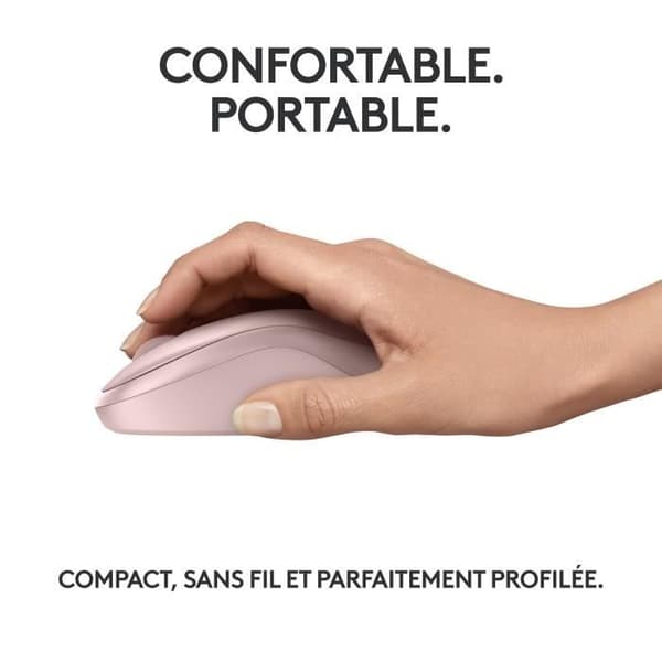 Mus - Trådlös - Logitech - M240 SILENT - Rosa